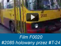 [F0020] Ikarus 280.26 #2085 holowany przez Ikarusa #T-24